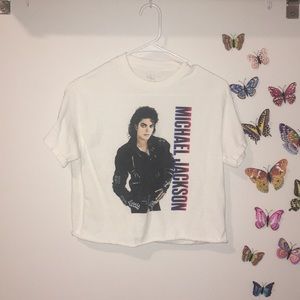 Michael Jackson cropped t shirt